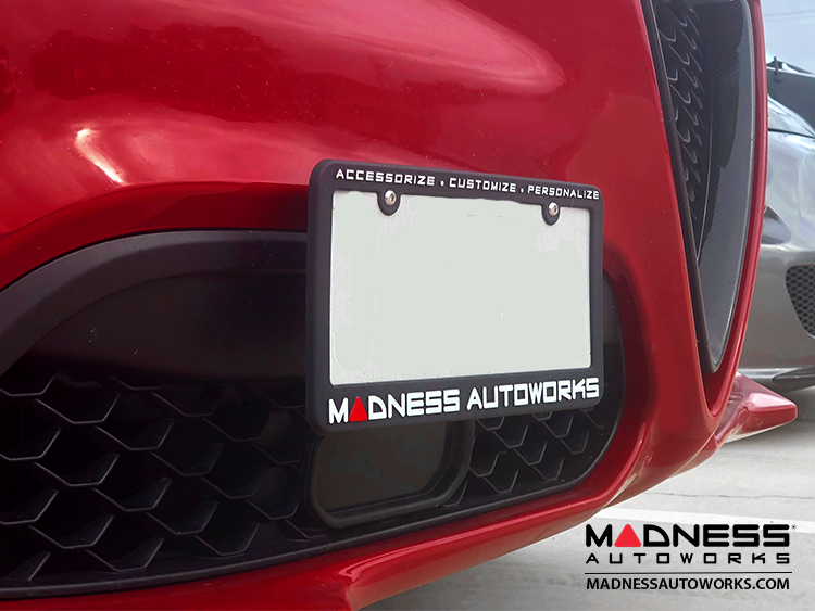 Alfa Romeo Stelvio License Plate Mount Adjustable MADNESS Autoworks